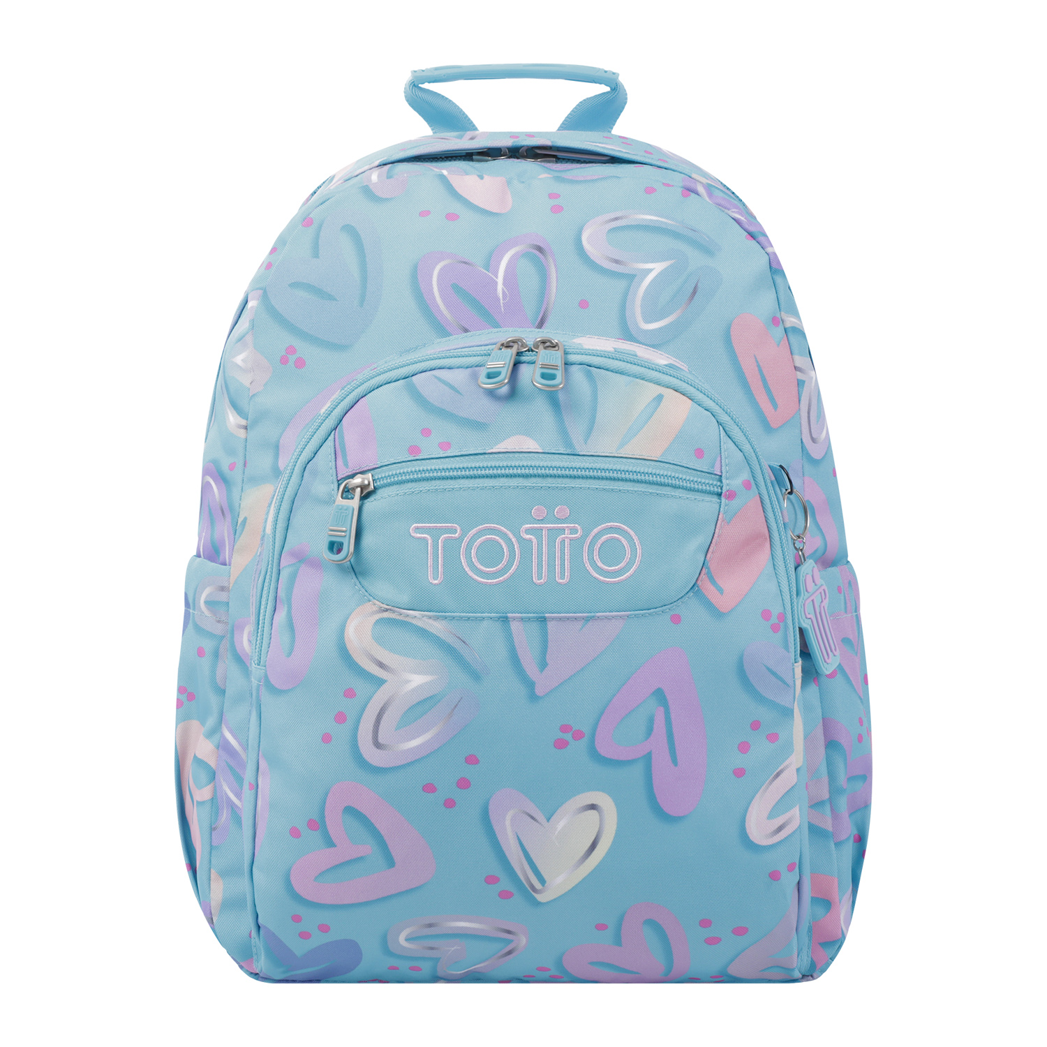 Mochila escolar corazones pintados - Acuarela